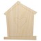 Birdhouse with Heart Unfinished Wood Shape Piece Cutout for DIY Craft Projects